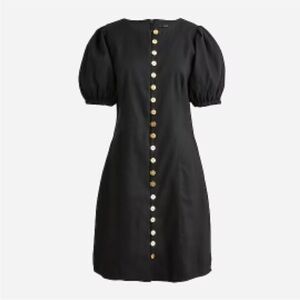 J Crew stretch viscose blend black dress